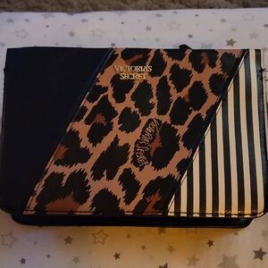 Victoria's Secret Black and Leopard Print Clutch